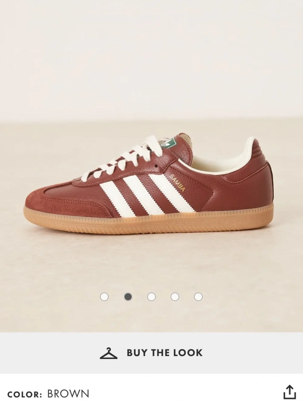 Adidas Samba Sneaker - fox Brown/White/gum